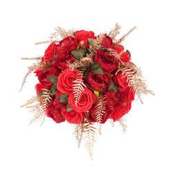 40cm Gold Red Spherical Dried Flower Arrangements​ 8 picture