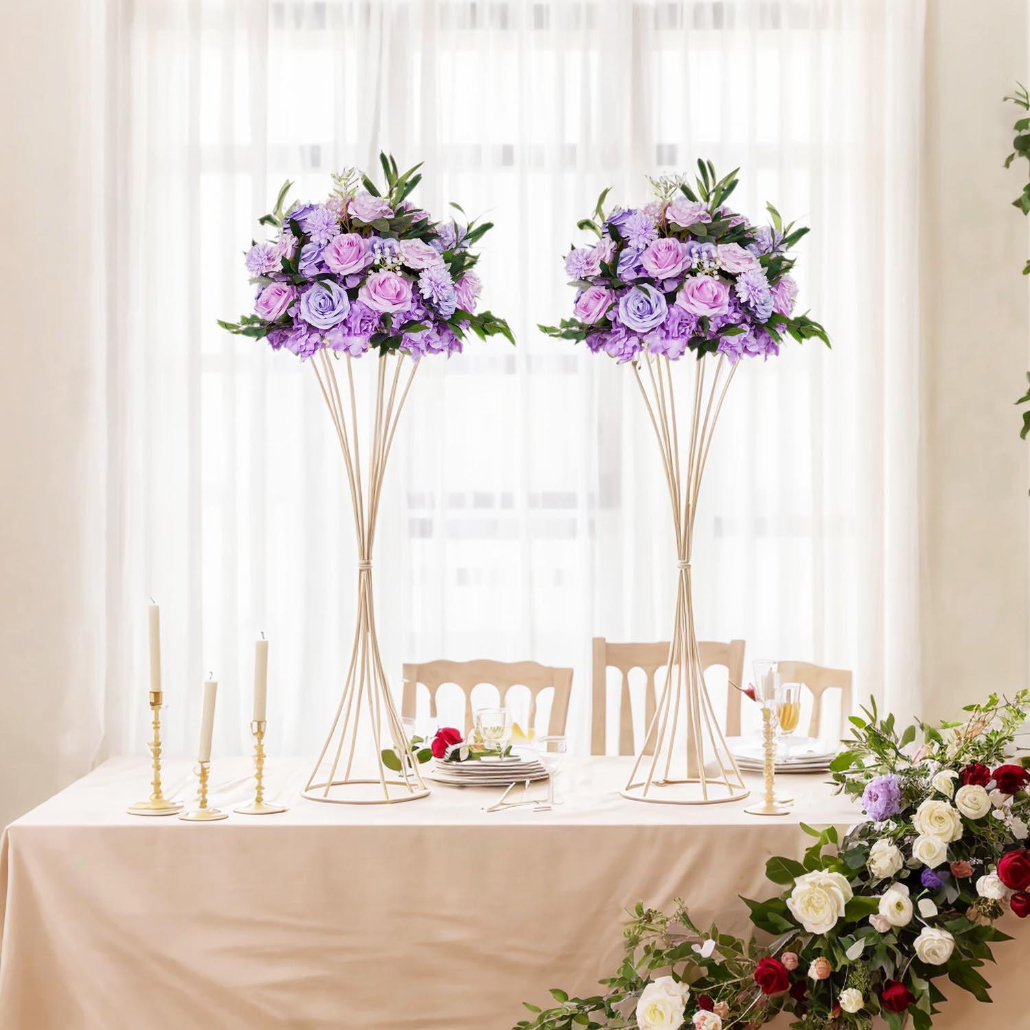 40cm Purple Flower Ball Floral Arrangement   Main picture