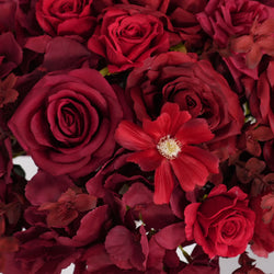 Uflower Red Table Centerpieces Floral Ball Wedding Decor Flower Arrangement