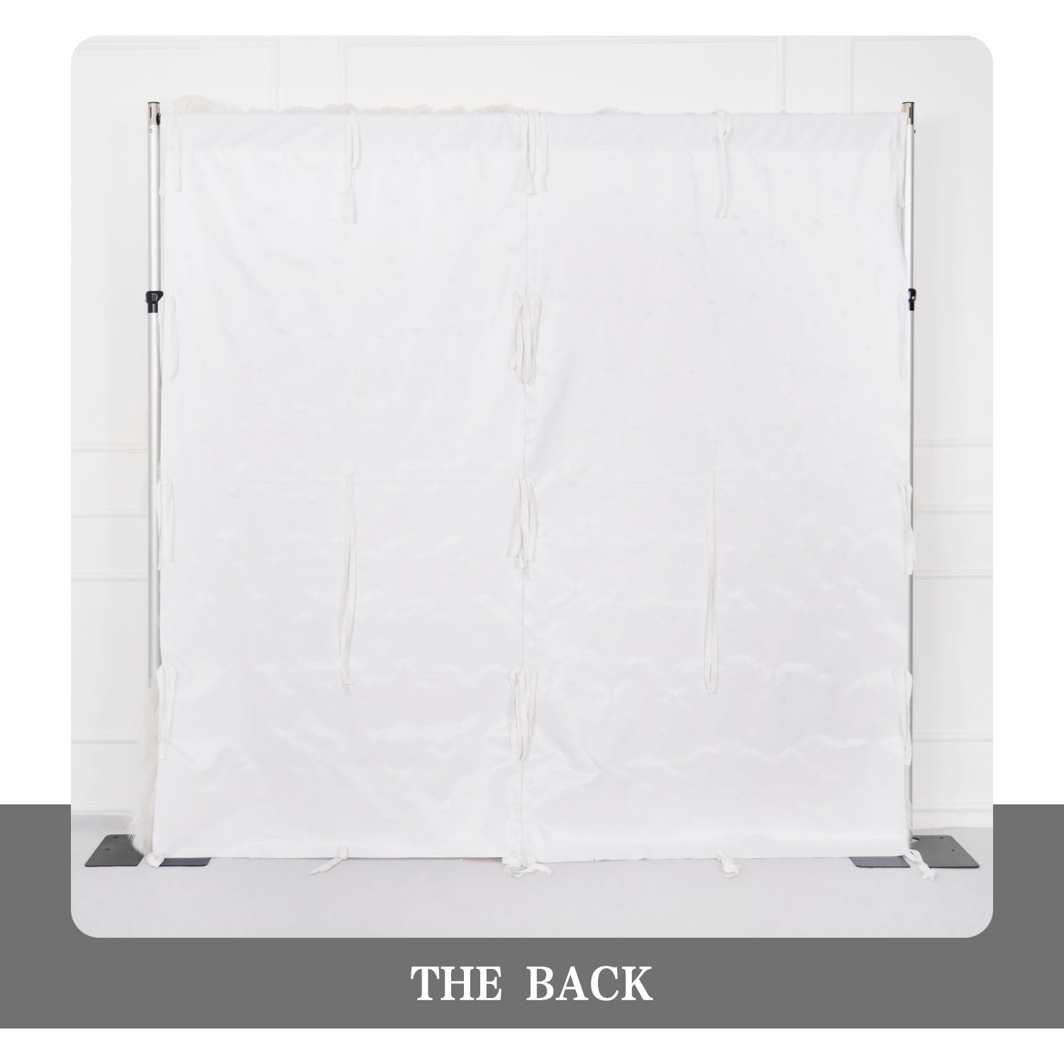 Uflower Artificial White 5D Flower Wall Wedding Backdrop Deco Birthday Party