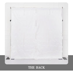 Uflower Artificial White 5D Flower Wall Wedding Backdrop Deco Birthday Party