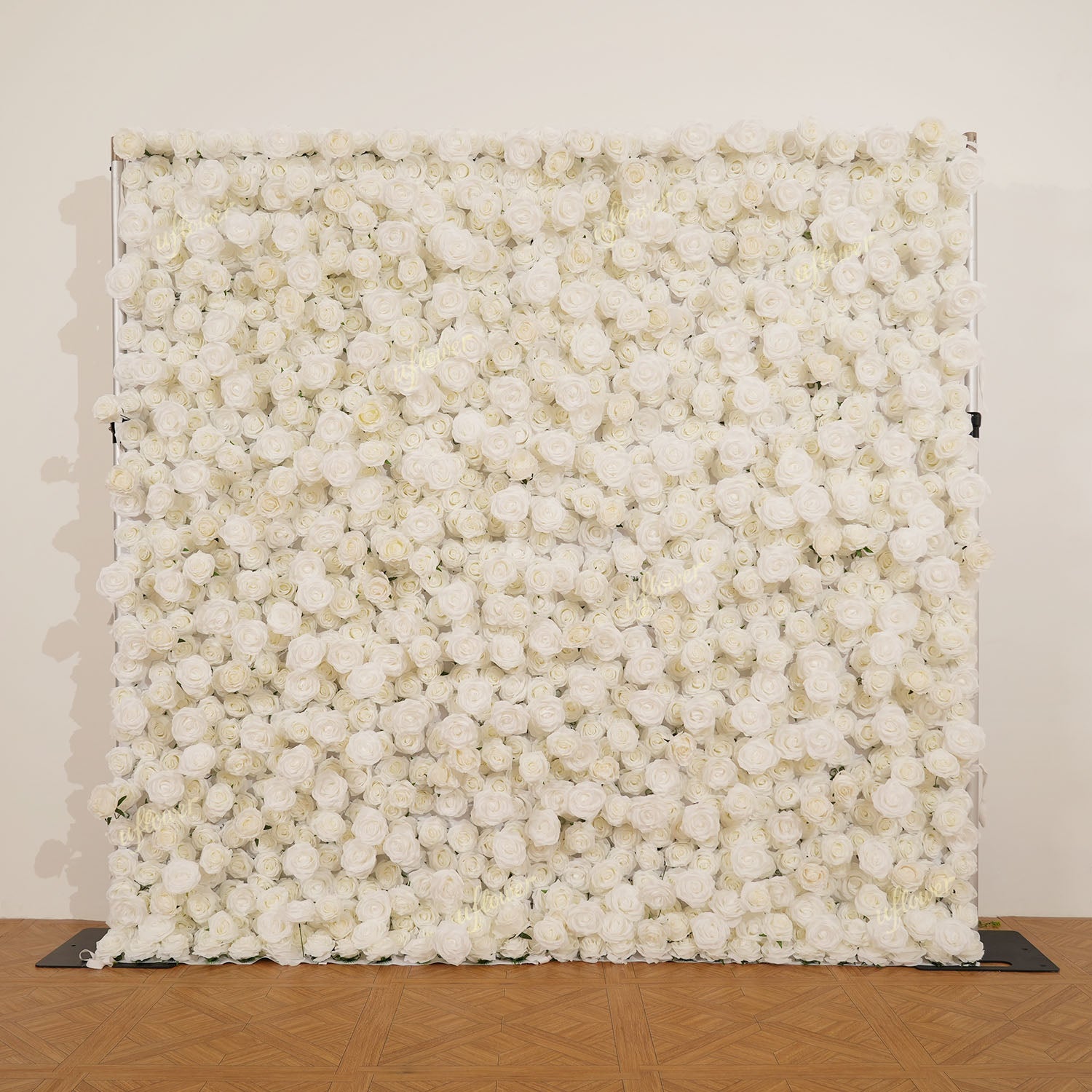 Uflower White Rose Flower Wall Backdrop Wedding Party Decoration