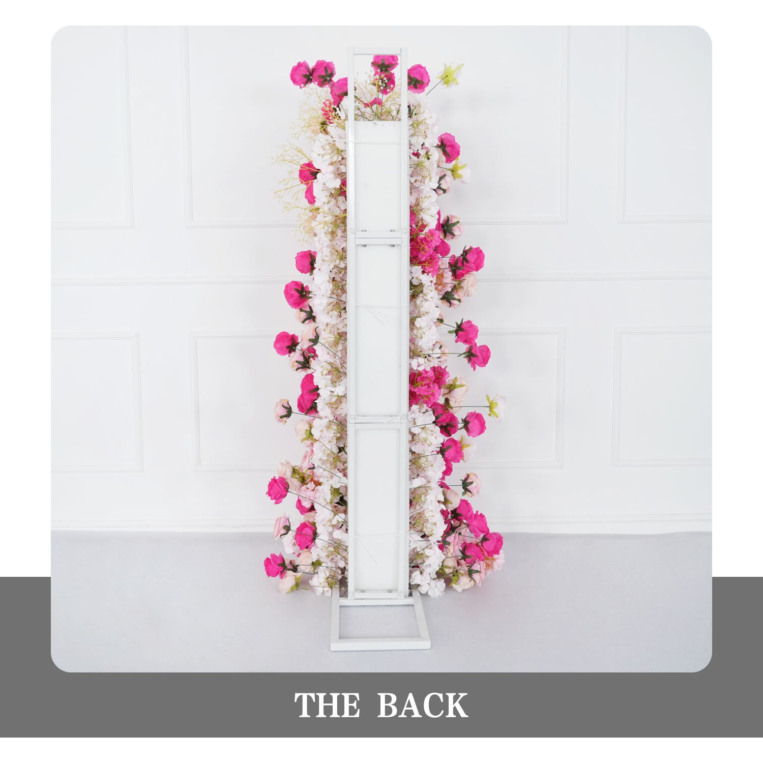 Uflower Rose red rose wedding background arch KT board decoration flower arrangement