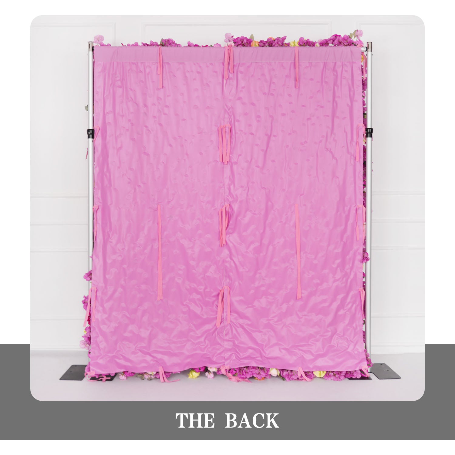 Uflower Flower Wall Hot Pink Orange Rose Floral Backdrop Wedding Party Proposal Decor Banquet Supplies