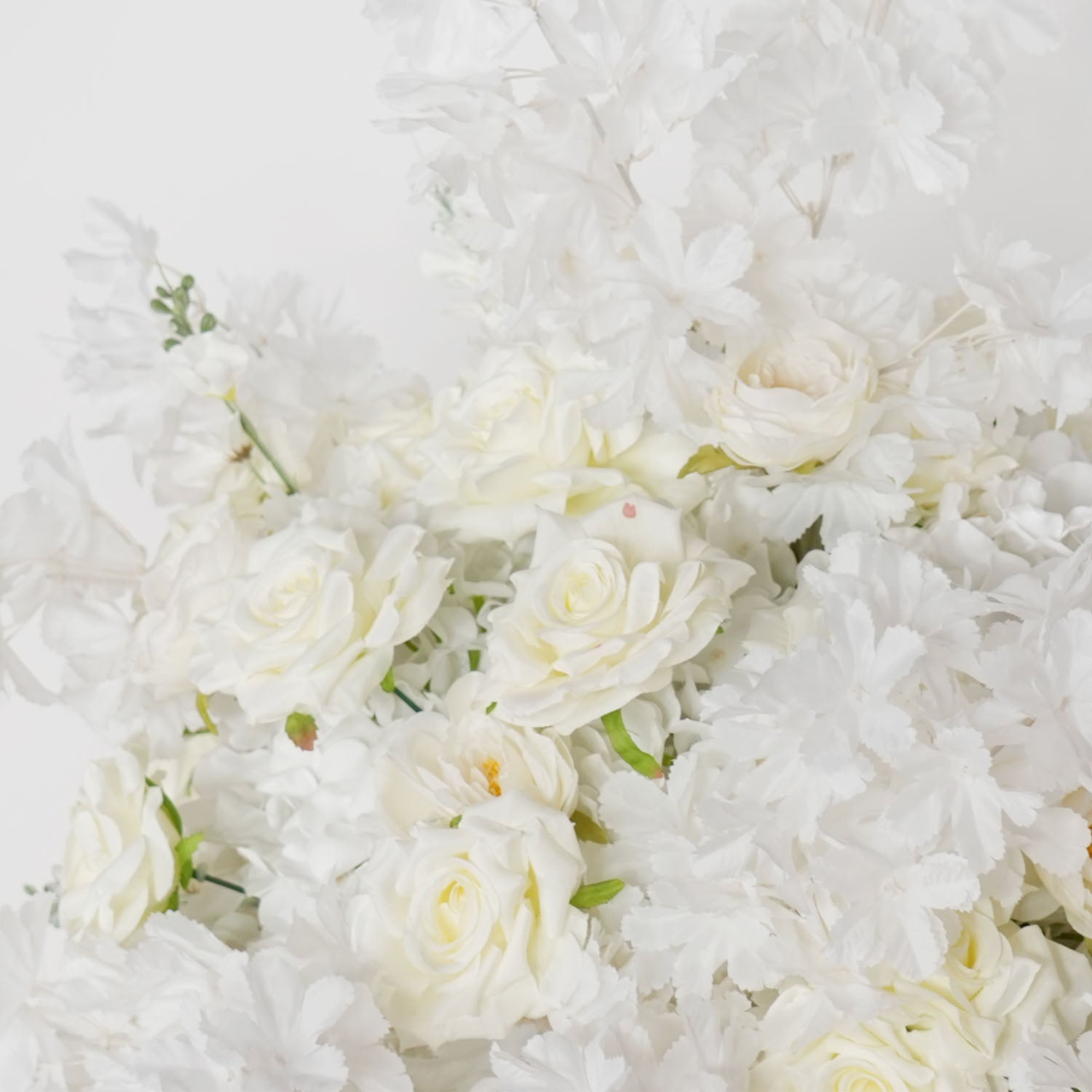 Uflower White Rose Wedding Background Arch KT Board Decoration Flower Arrangement