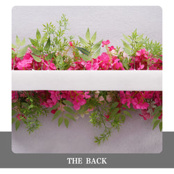 Uflower Pink Rose Green Leaf Wedding Backdrop Floral Arrangement