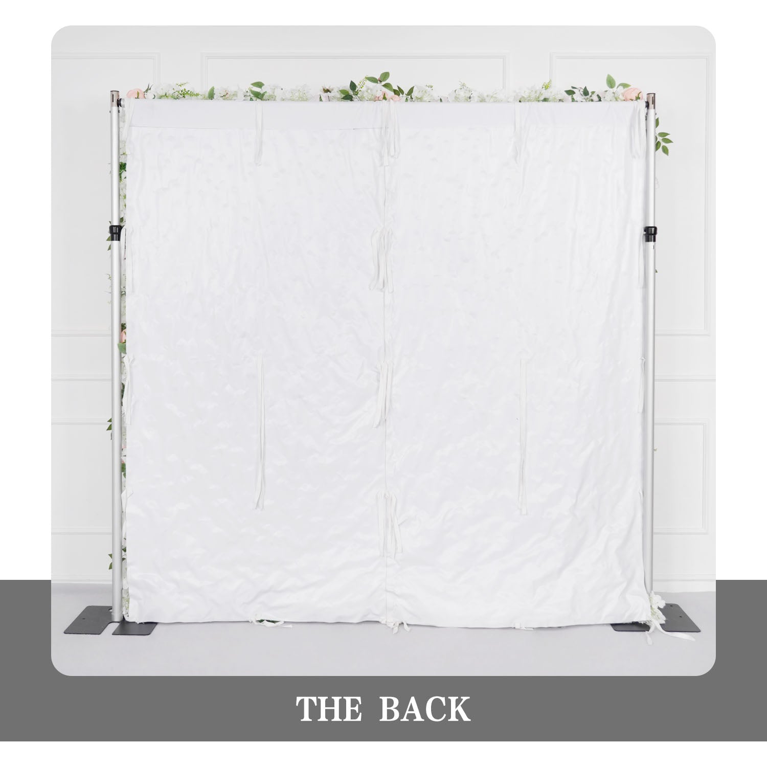 Uflower Artificial Pink White Flower Wall Wedding Backdrop Deco Birthday Party