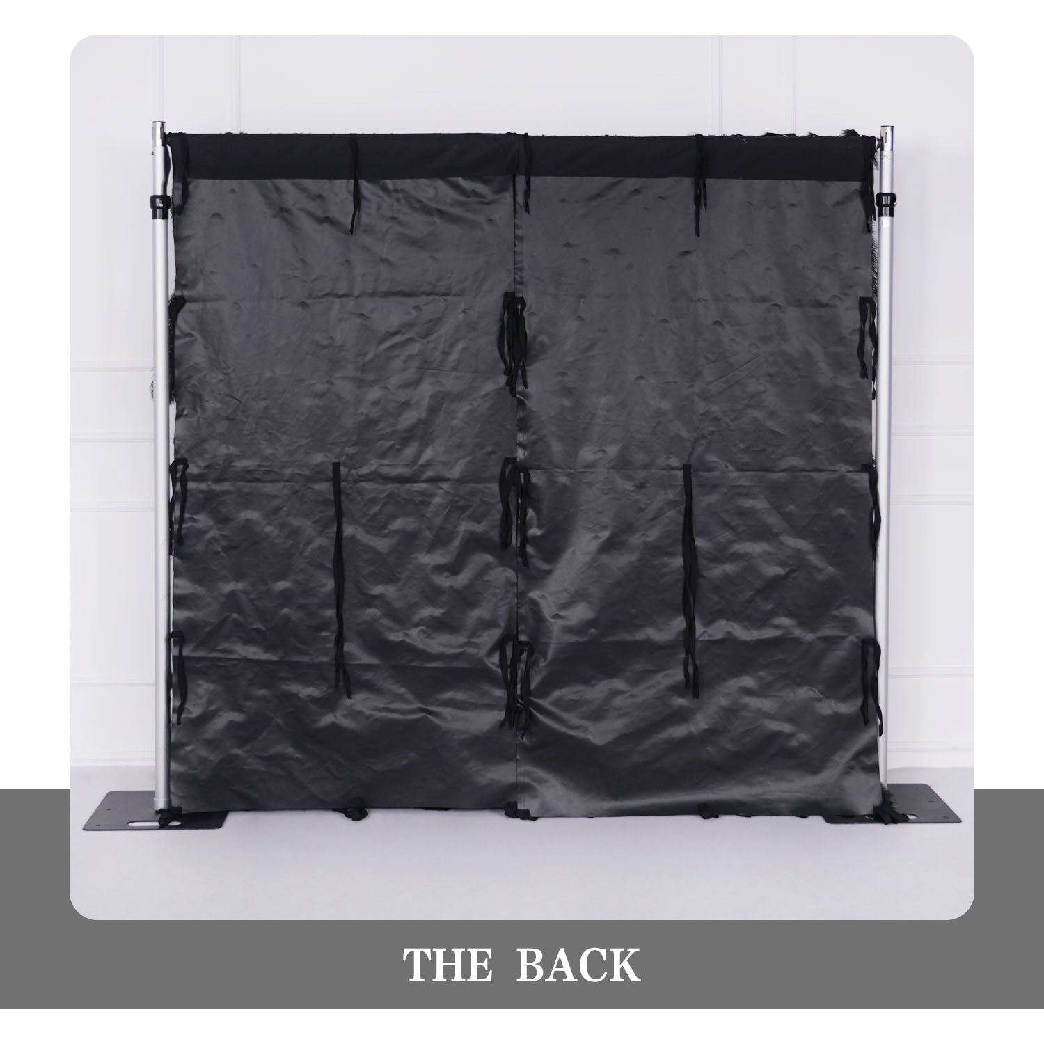 Uflower Artificial Black 5D Flower Wall Wedding Backdrop Deco Birthday Party