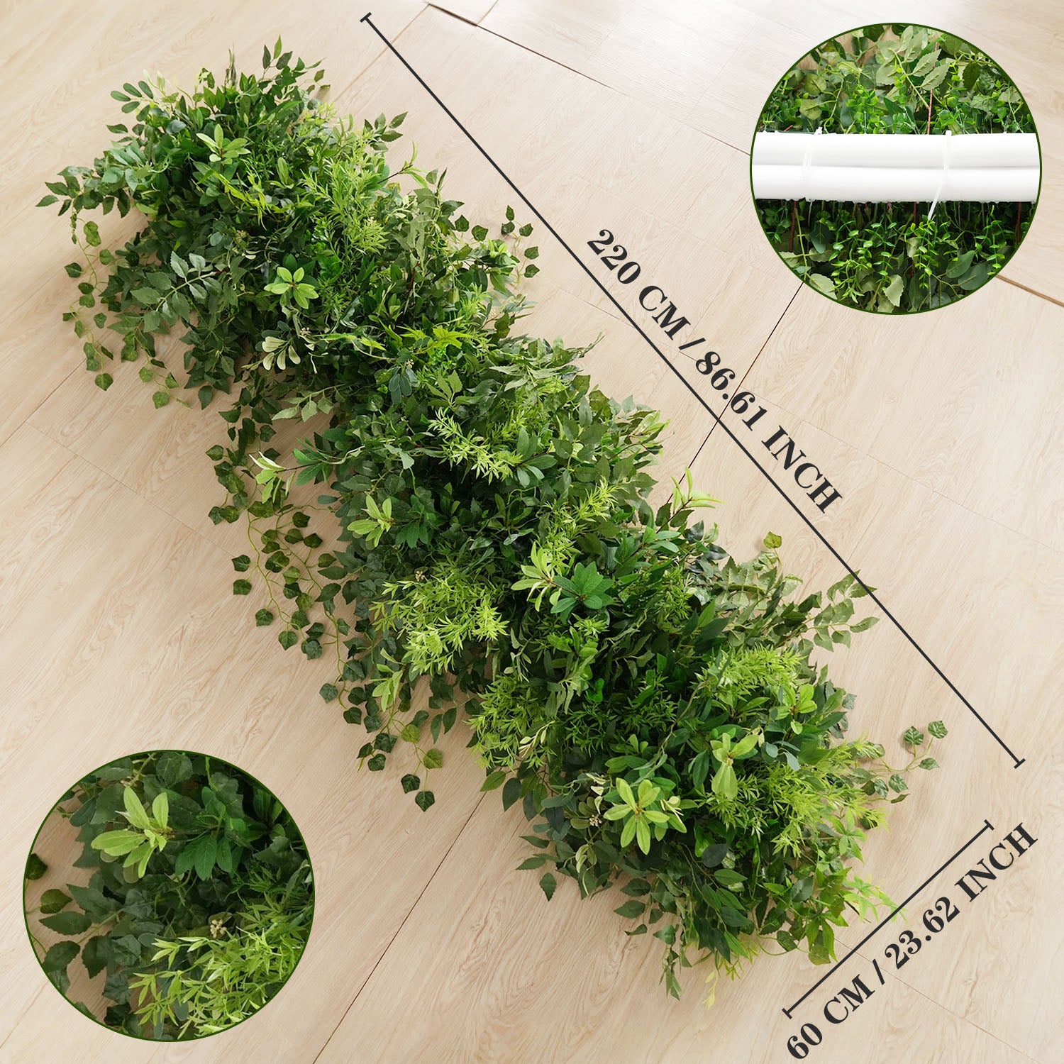 Uflower Green Series Wedding Backdrop Arch Decor Floral Arrangement