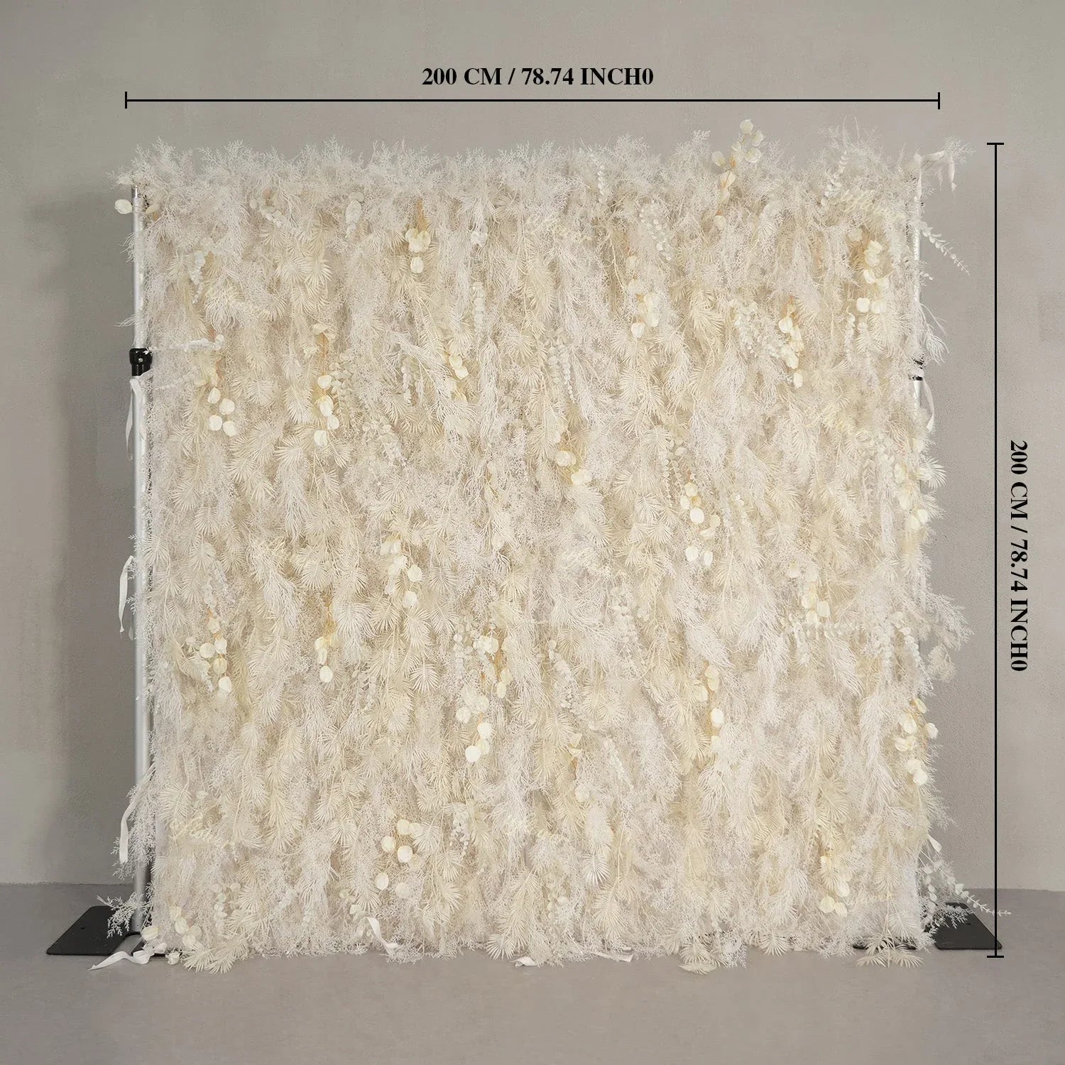 Uflower Luxury Ivory Lantern Flower Wall Backdrop Wedding Party Decoration SET80212 - Uflower