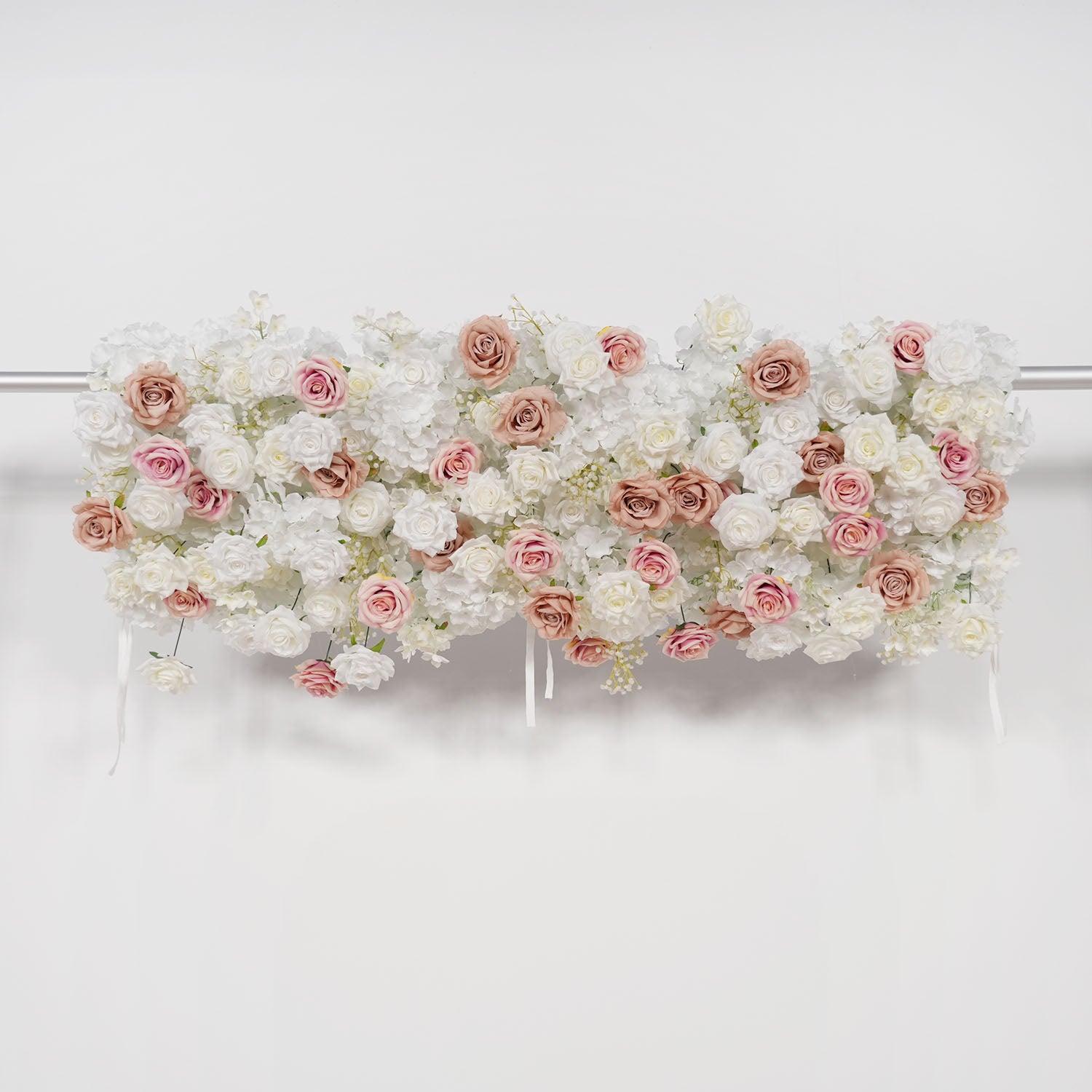 Uflower Pink Khaki Rose Wedding Background Flower Arrangement Arch Decoration