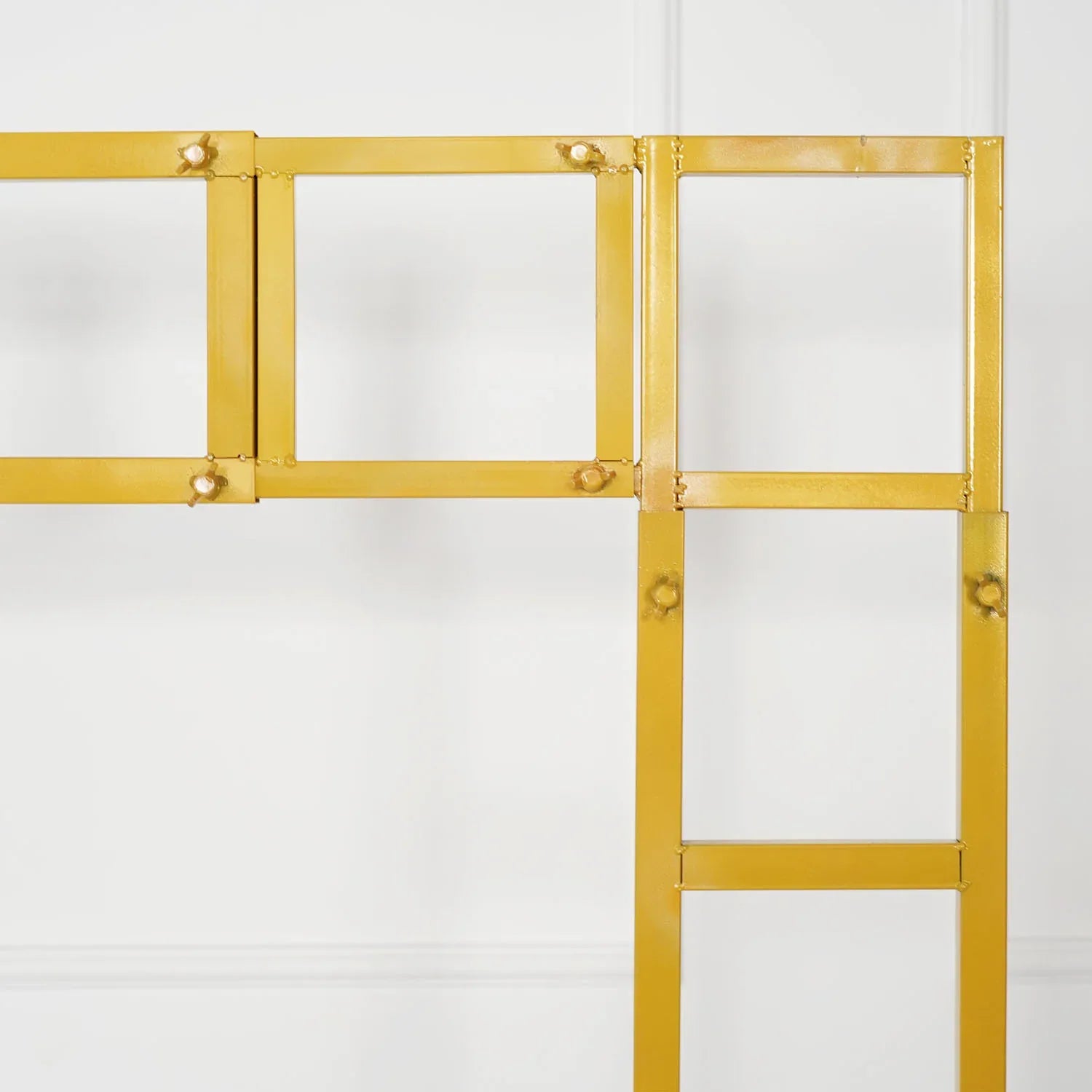 Uflower White Gold Retractable Flower Stand Adjustable Wedding Stage Background Shelf - Uflower