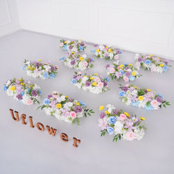 Uflower Colored Table Runner Arrangement Wedding Backdrop Wall Decor