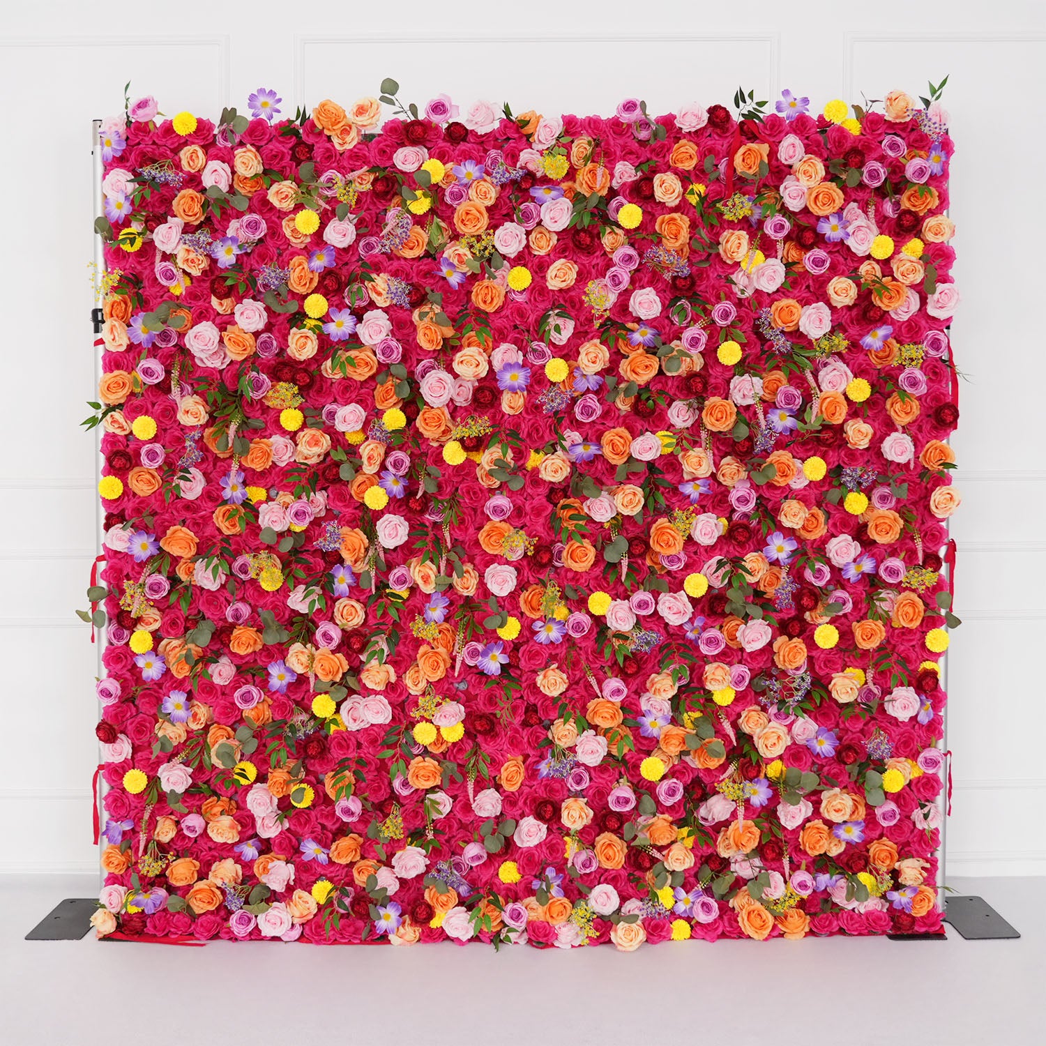 Uflower Artificial Colored Flower Wall Wedding Backdrop Deco Birthday Party