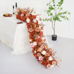 Uflower Artificial Flower Row Sofa Table Runner Floor Flower Arrangement