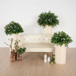 Uflower Green Leaf Table Centerpiece Floral Ball Wedding Table Decoration