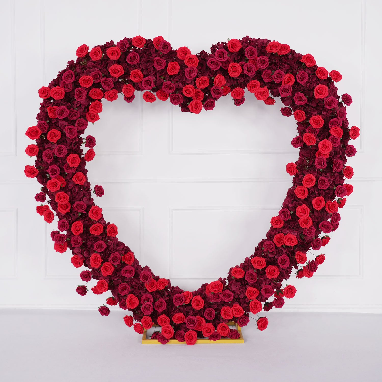 2*2m Rose Red Flower Wall Wedding Decor