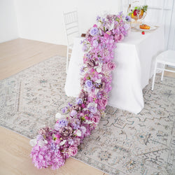 Uflower Artificial Flower Row Sofa Table Runner Floor Flower Arrangement