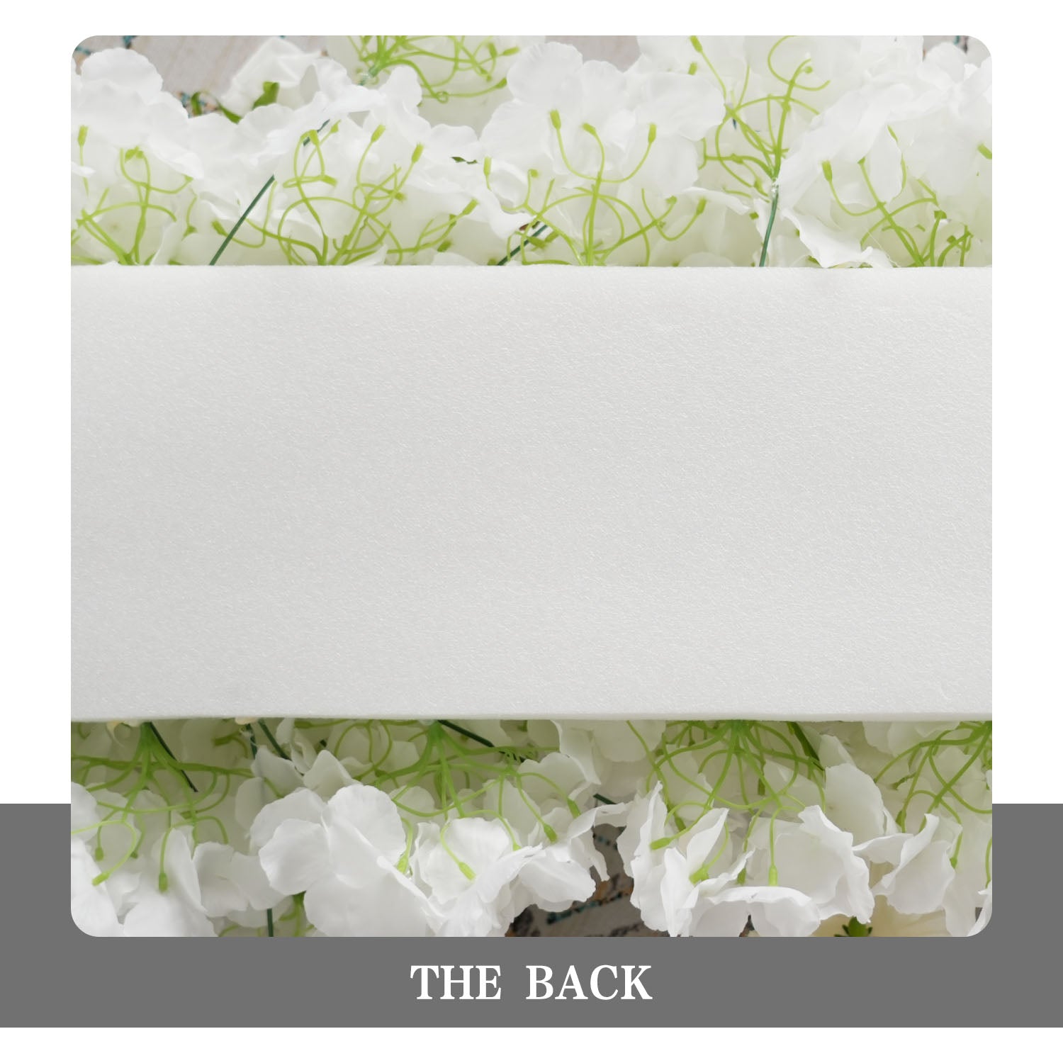 Artificial White Rose Wedding KT Backdrop Flower Row Decor