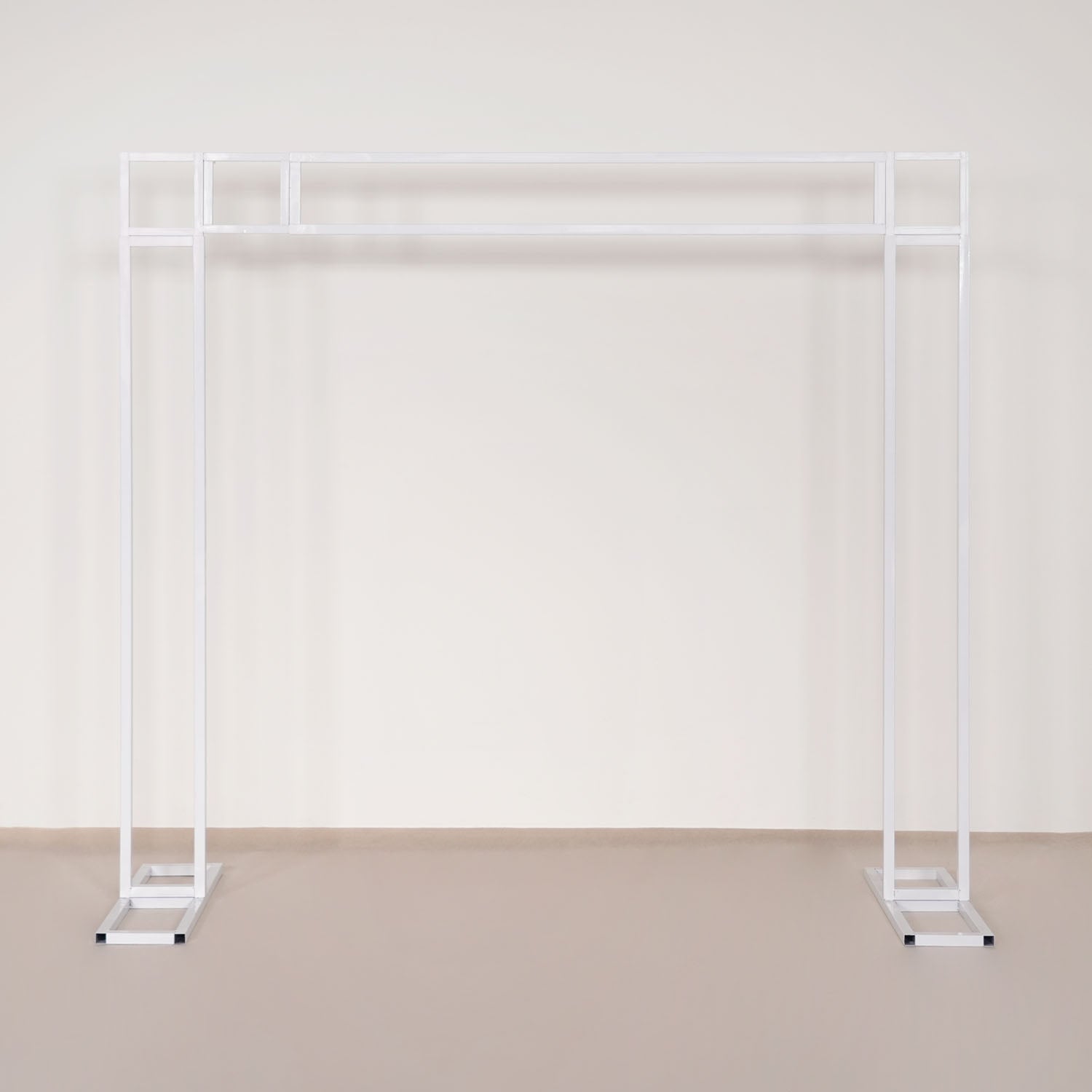 Uflower White Gold Retractable Flower Stand Adjustable Wedding Stage Background Shelf