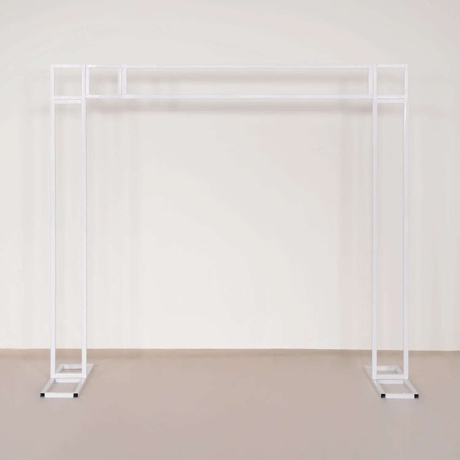 Uflower White Gold Retractable Flower Stand Adjustable Wedding Stage Background Shelf - Uflower