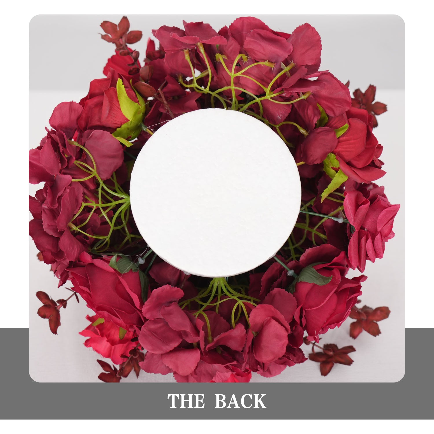 Uflower Red Table Centerpieces Floral Ball Wedding Decor Flower Arrangement
