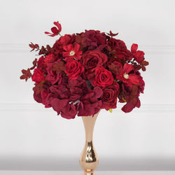 Uflower Red Table Centerpieces Floral Ball Wedding Decor Flower Arrangement