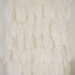 Uflower Artificial White 5D Flower Wall Wedding Backdrop Decoration