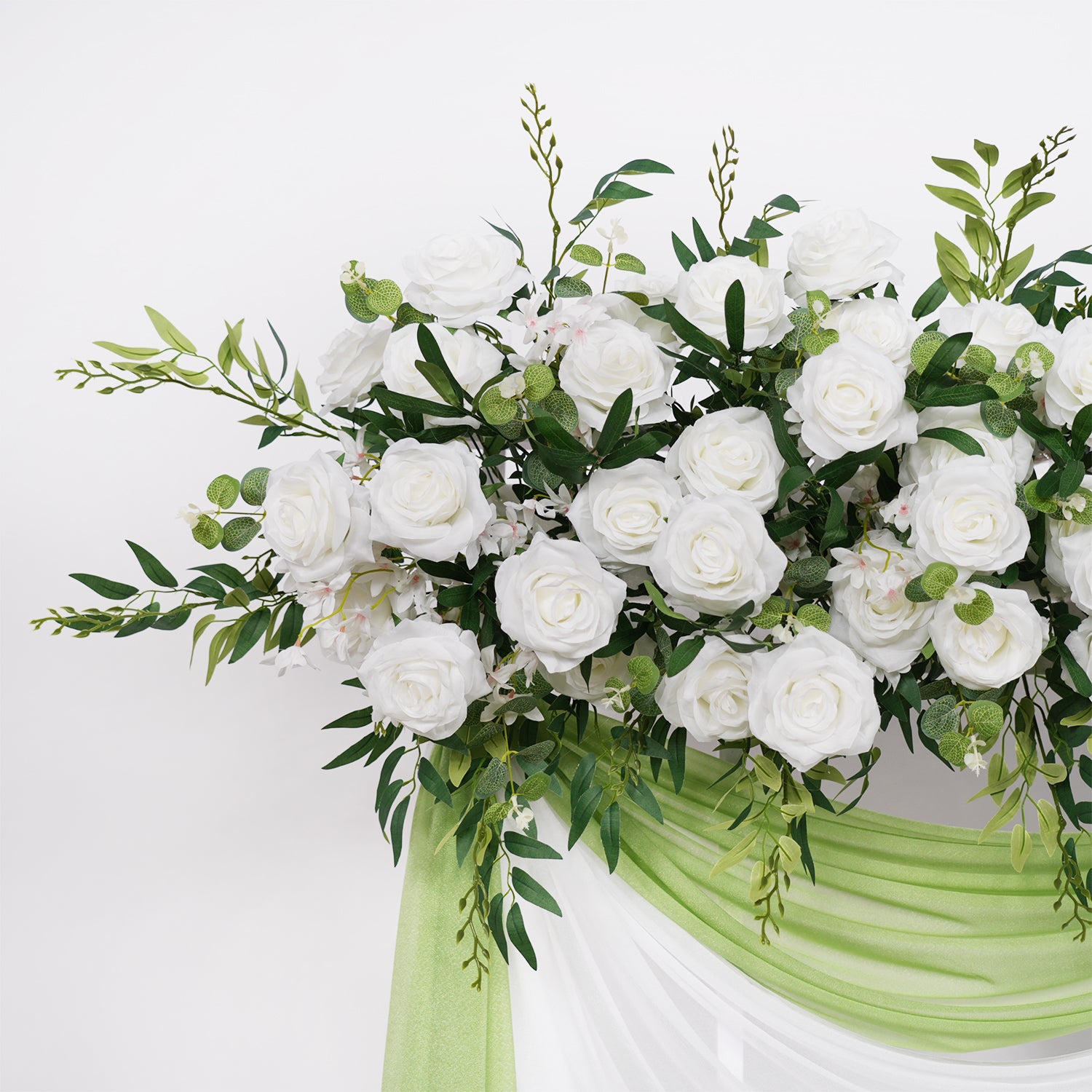 Rose Backdrop Arch Flower Row Wedding Decor