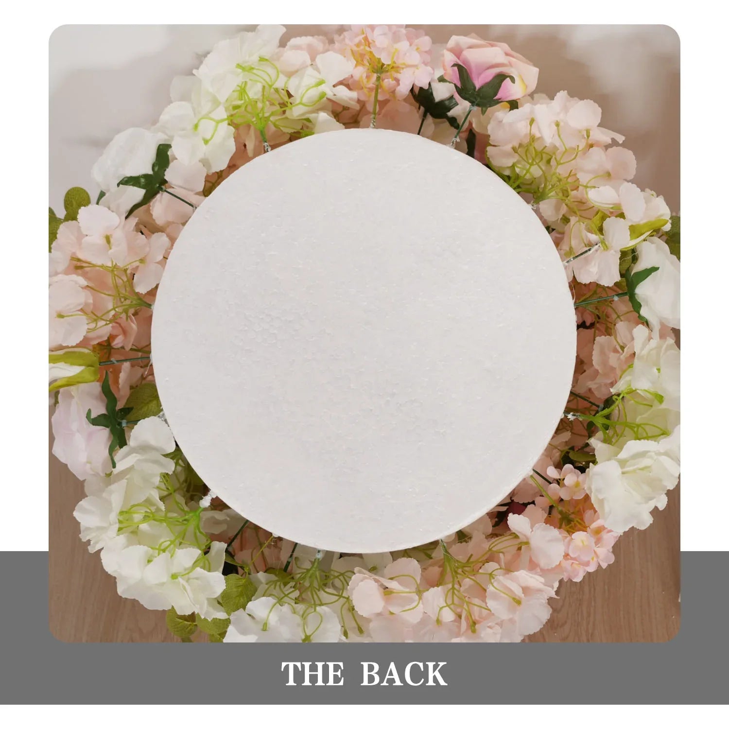 Uflower Pink Table Centerpiece Floral Ball Wedding Table Decoration - Uflower