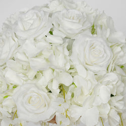 Uflower White Wedding Table Centerpiece Flower Arrangement