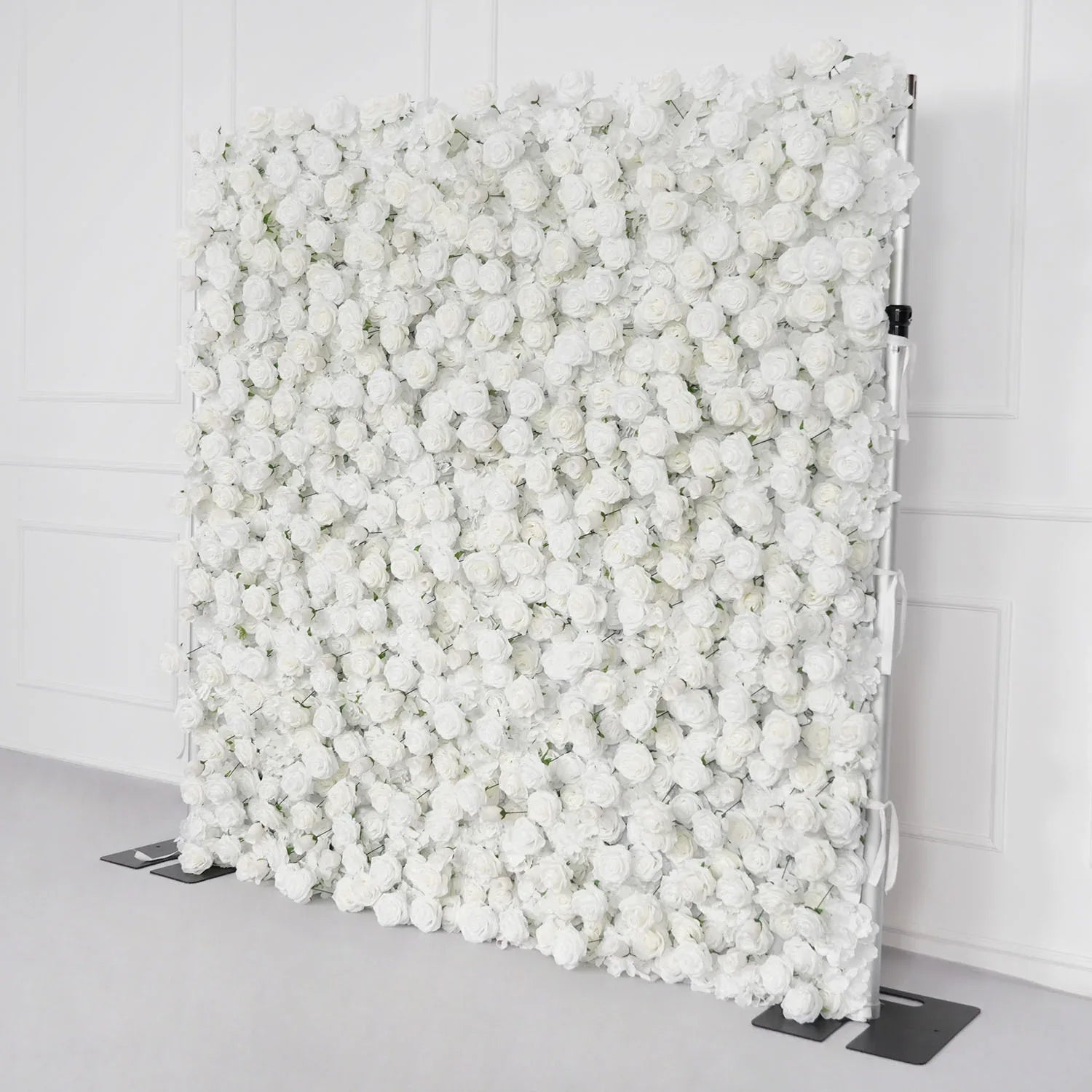 Uflower Artificial White Flower Wall Wedding Backdrop Decor - Uflower