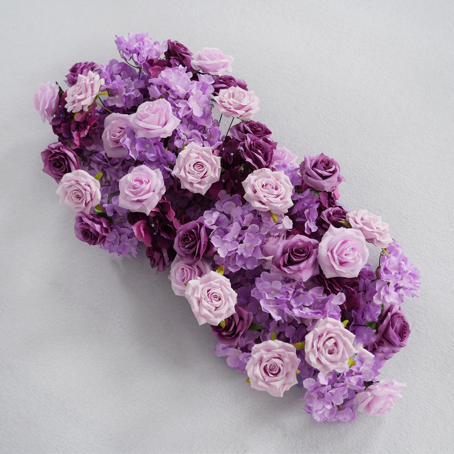 Artificial Purple Rose Heart Arch Wedding Decor
