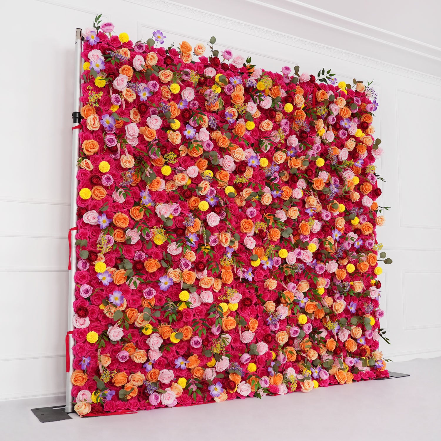 Uflower Artificial Colored Flower Wall Wedding Backdrop Deco Birthday Party