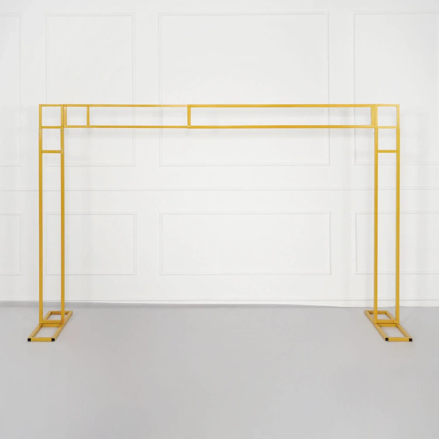 Uflower White Gold Retractable Flower Stand Adjustable Wedding Stage Background Shelf - Uflower