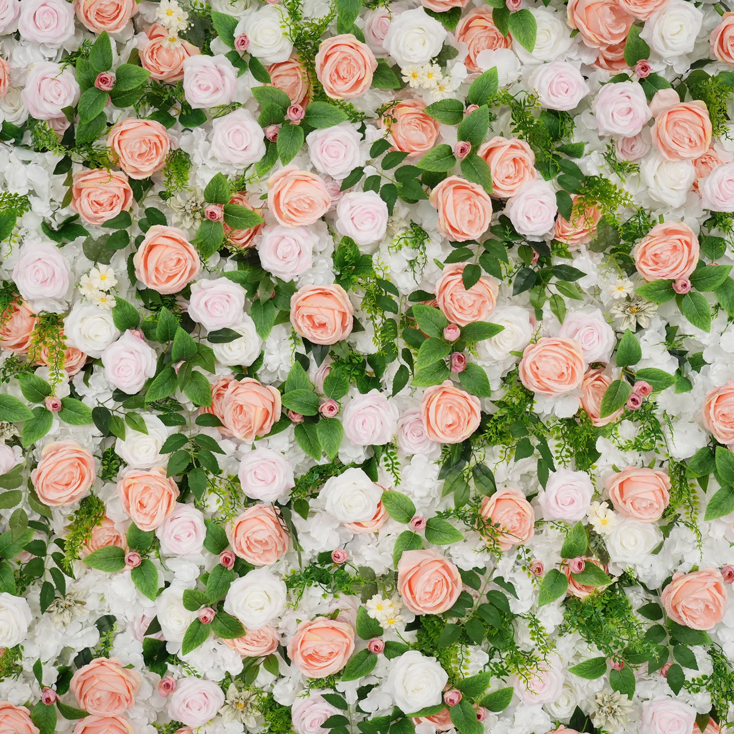 Uflower Artificial Pink White Flower Wall Wedding Backdrop Deco Birthday Party