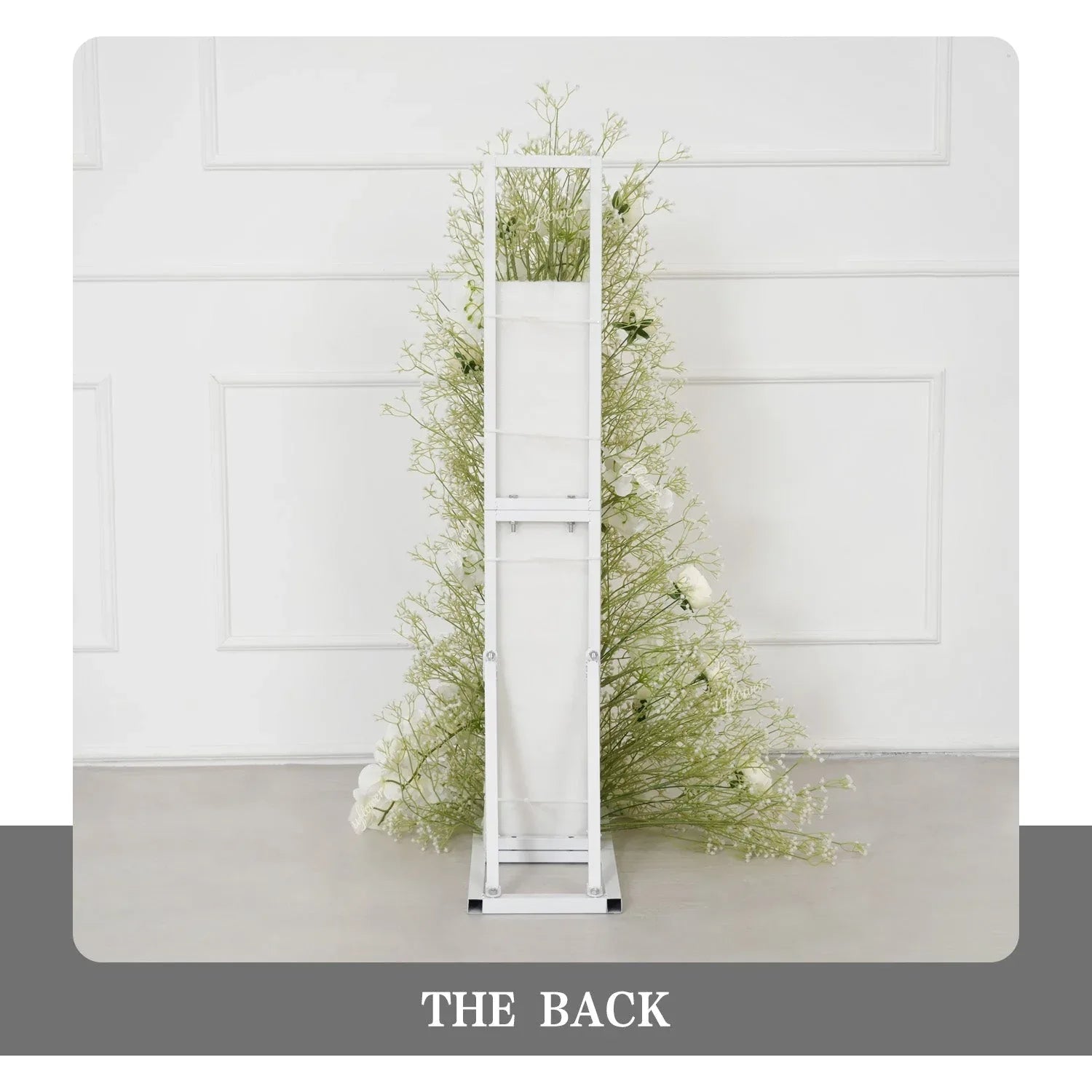 Uflower White Baby's Breath Horn Arch Wedding Party Backdrop Decor SET80211 - Uflower