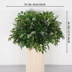 Uflower Green Leaf Table Centerpiece Floral Ball Wedding Table Decoration