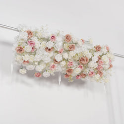 Uflower Pink Khaki Rose Wedding Background Flower Arrangement Arch Decoration