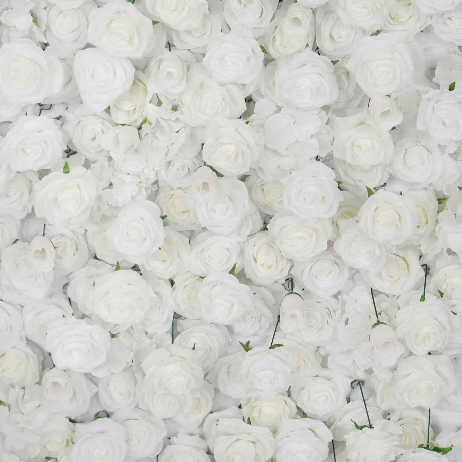 Uflower Artificial White Flower Wall Wedding Backdrop Decor - Uflower