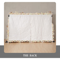 Uflower Flower Wall Champagne Khaki Floral Backdrop Wedding Party Proposal Decor
