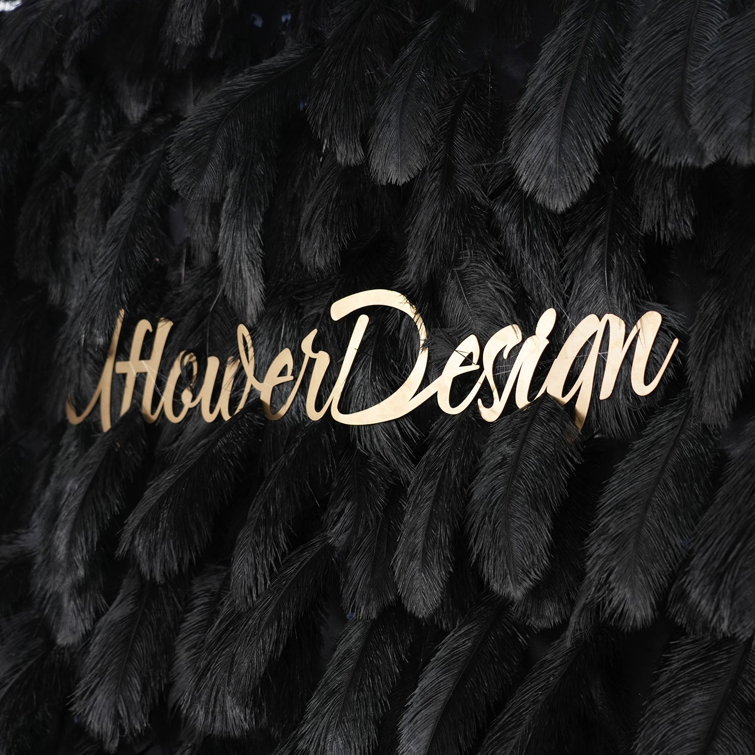 Uflower Artificial Black 5D Flower Wall Wedding Backdrop Deco Birthday Party