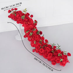 Uflower Artificial Flower Row Sofa Table Runner Floor Flower Arrangement
