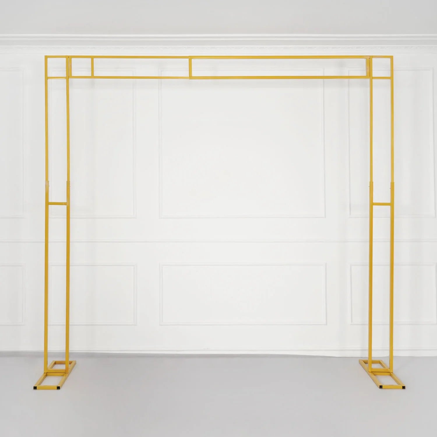 Uflower White Gold Retractable Flower Stand Adjustable Wedding Stage Background Shelf - Uflower