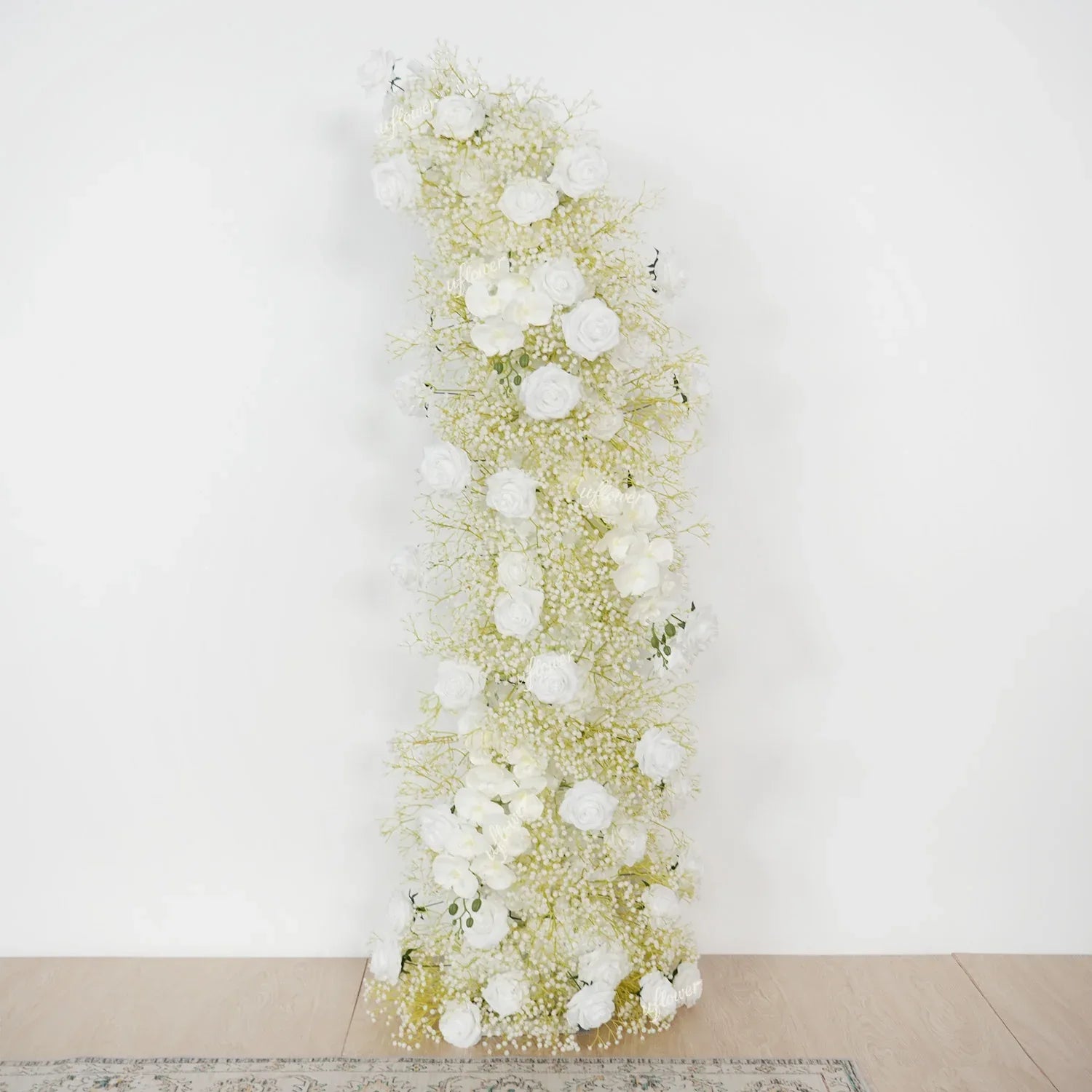 White Flower Row Decor Wedding Backdrop Horn Arch - Uflower