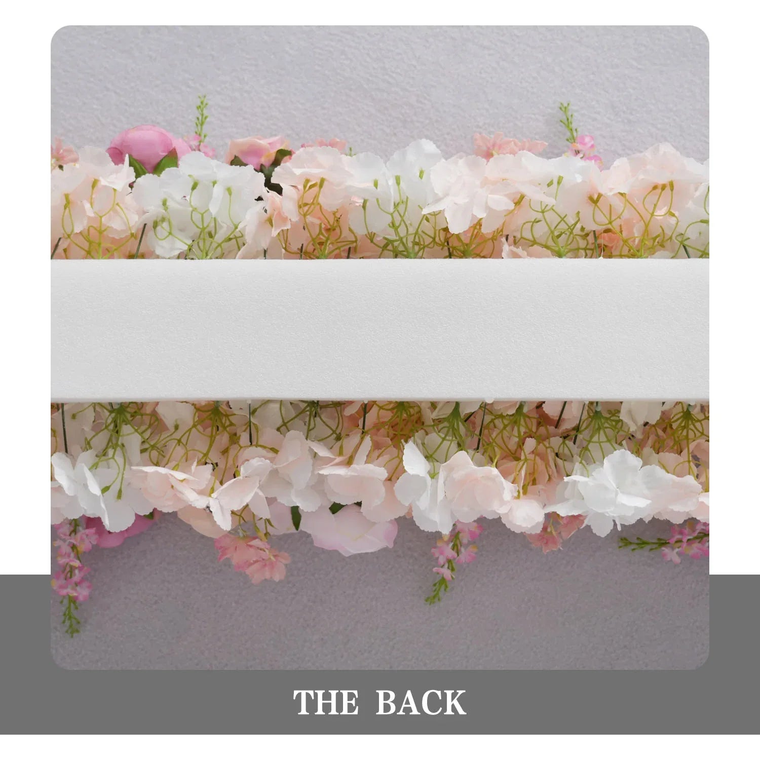 Uflower Artificial Pink White Flower Row Wedding KT Backdrop Decor SET80152 - Uflower