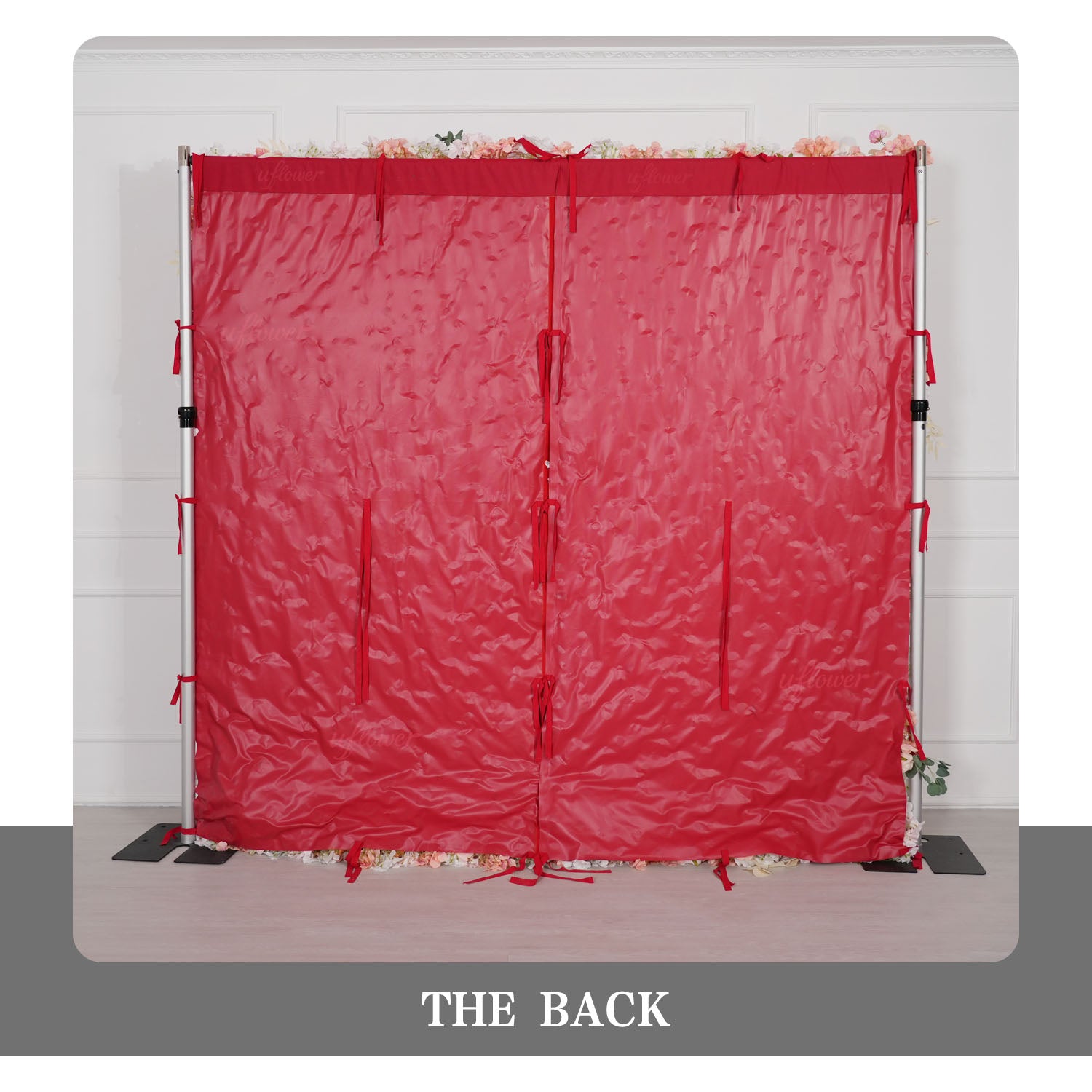 Uflower Champagne Khaki 5D Flower Wall Wedding Party Proposal Decor