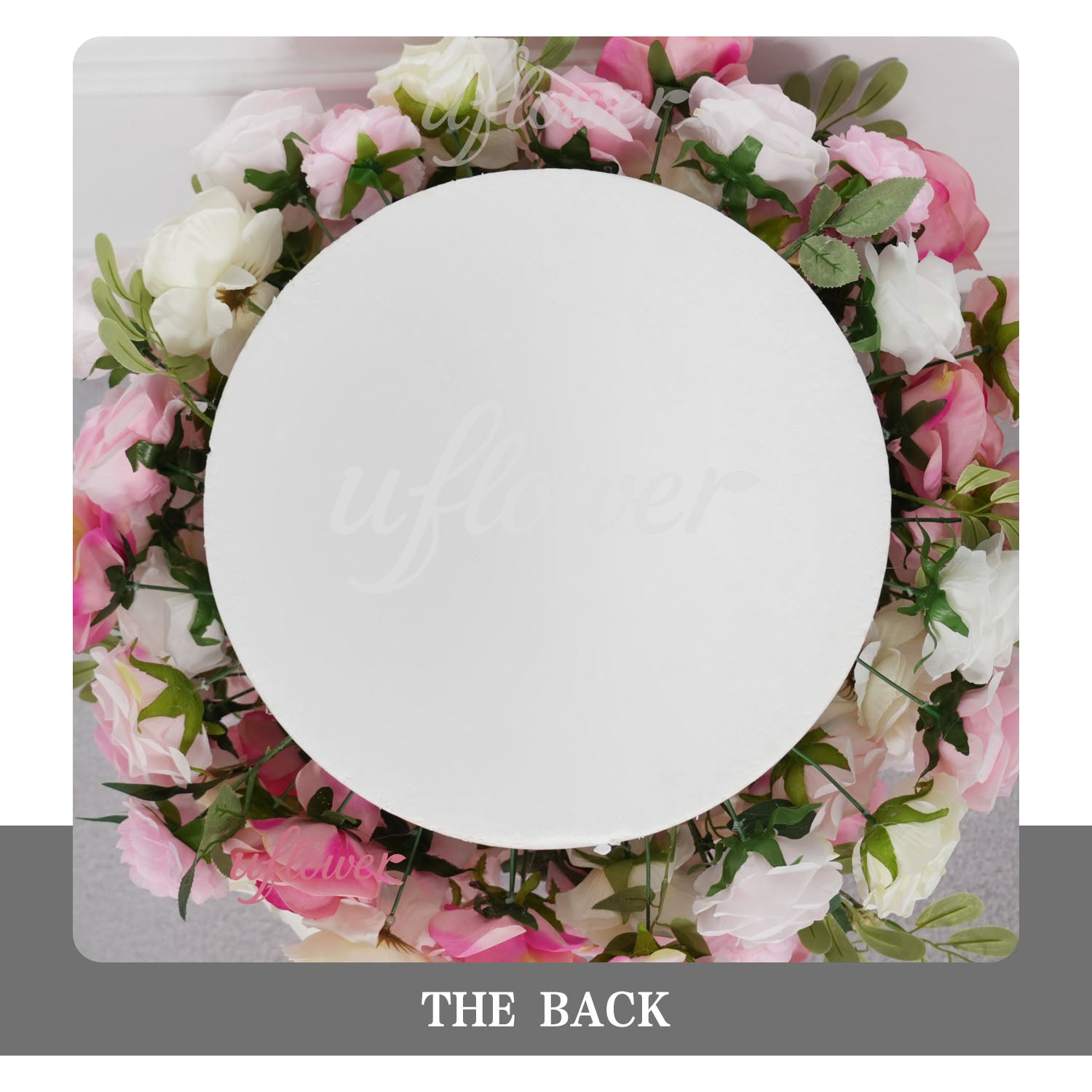 Artificial Pink Rose Flower Arrangement Wedding Backdrop Decor Props