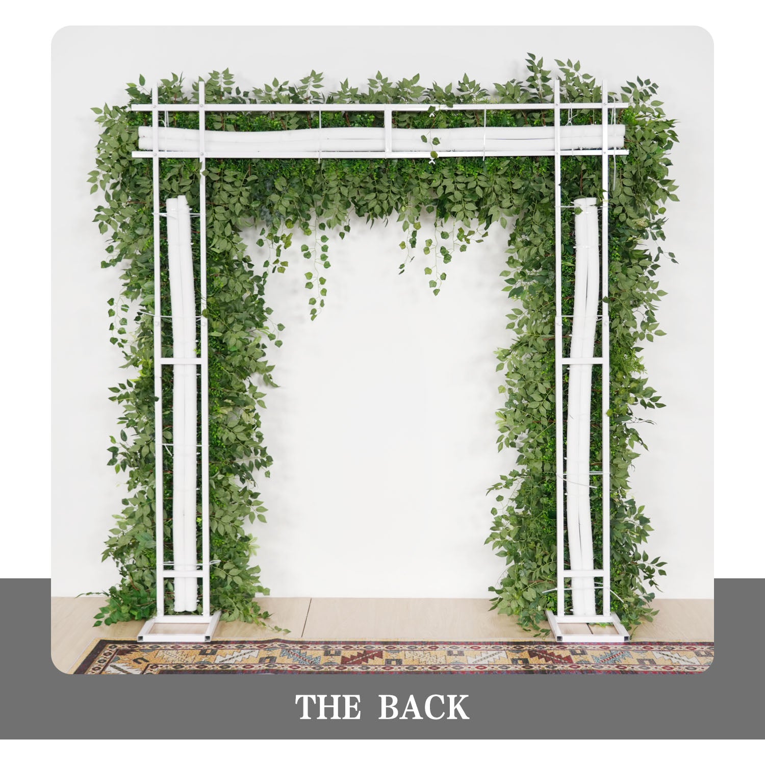 Uflower Green Series Wedding Backdrop Arch Decor Floral Arrangement