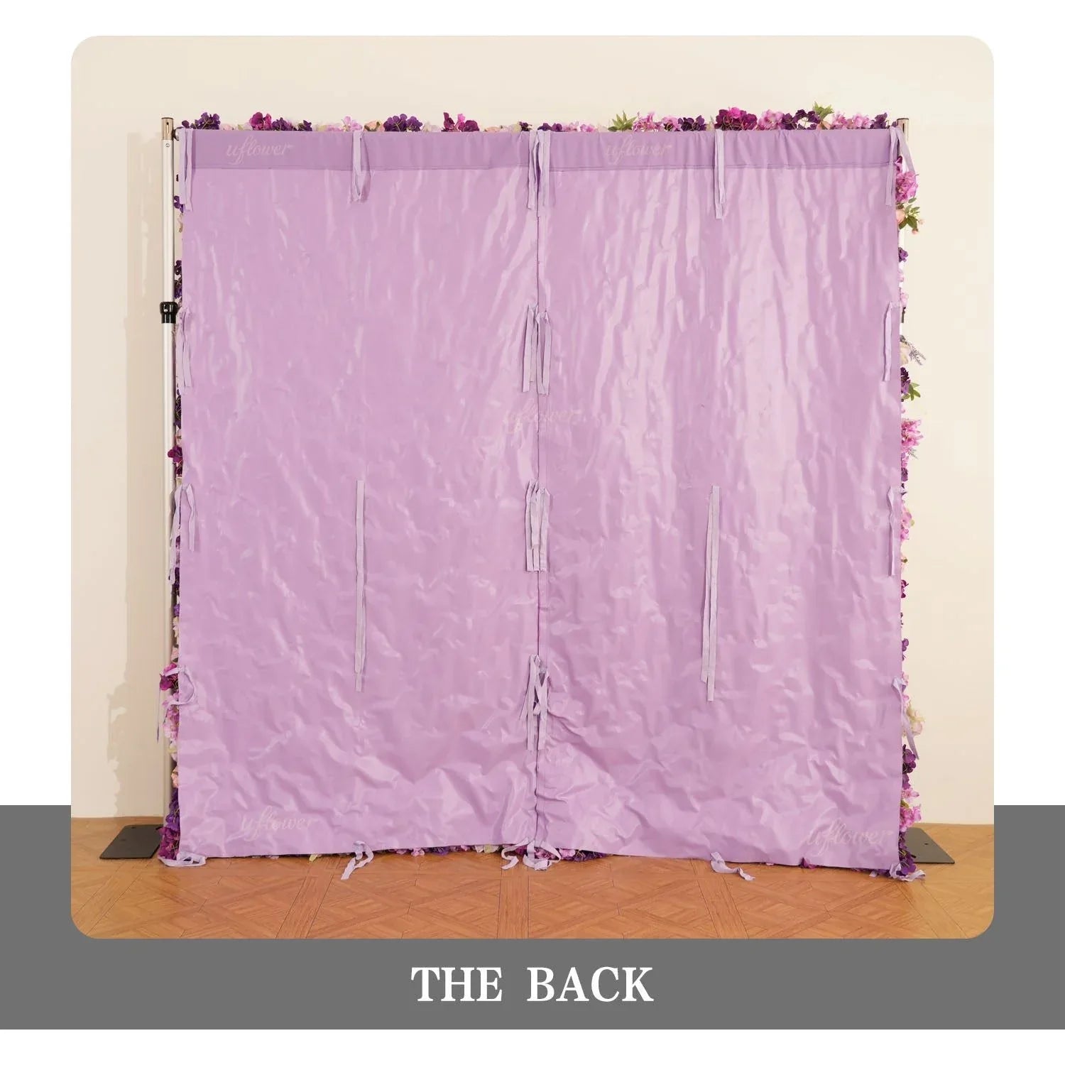 Uflower Flower Wall 3D Purple Hydrangea Floral Backdrop Wedding Party Proposal Decor - Uflower